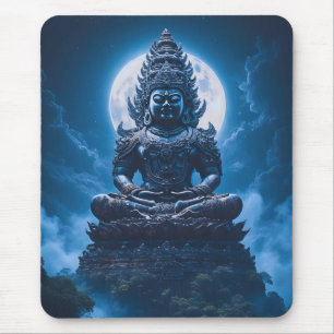Moon of the Silent Guardian Mouse Pad