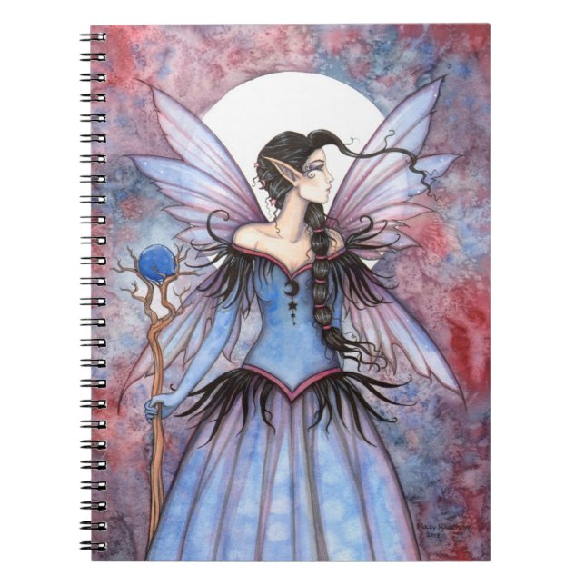 Moon of Winter Fantasy Fairy Art Notebook (Front)