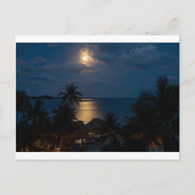 Moon on bora bora postcard (Front)