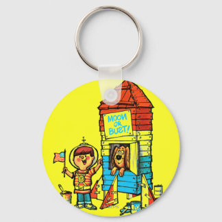 Moon or Bust! Key Ring