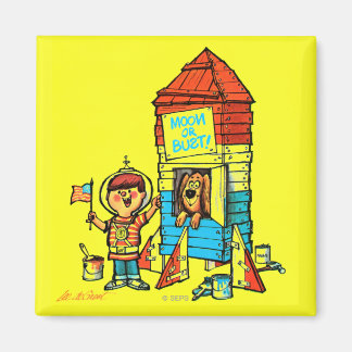 Moon or Bust! Magnet