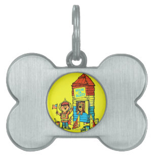 Moon or Bust! Pet Name Tag