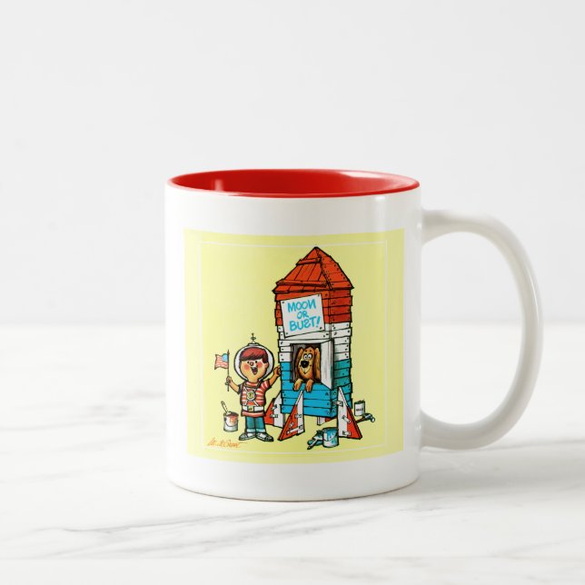 Moon or Bust! Two-Tone Coffee Mug (Right)