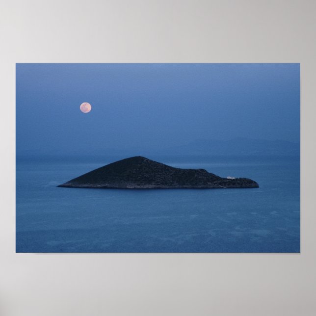 Moon Over Agia Kyriaki Poster (Front)