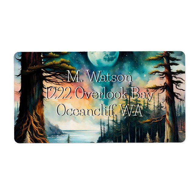 Moon over an Ocean Bay Address (Front)