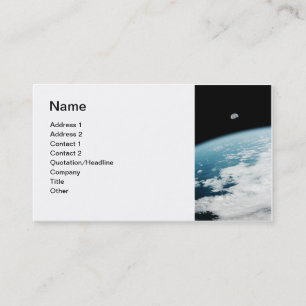Moon over Earth Business Card