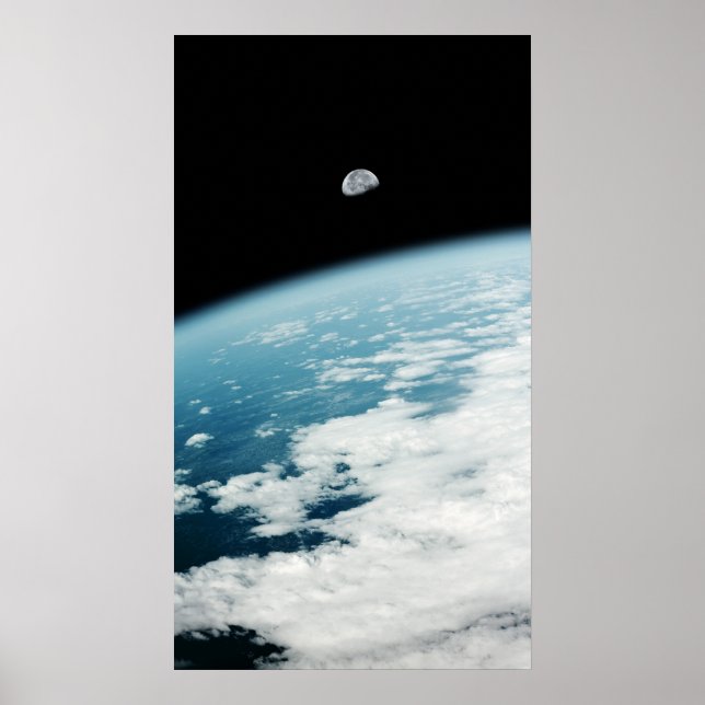 Moon over Earth Poster (Front)