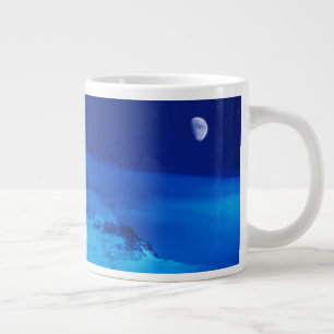 Moon Over Mt. Everest Tibet, China Large Coffee Mug