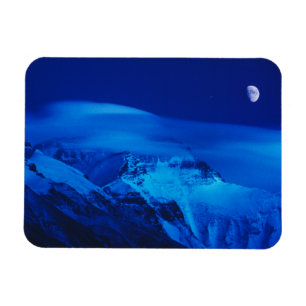 Moon Over Mt. Everest Tibet, China Magnet