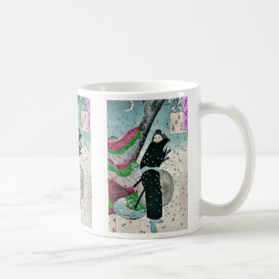 Moon over Shinobugaoka by Taiso, Yoshitoshi Ukiyo Coffee Mug