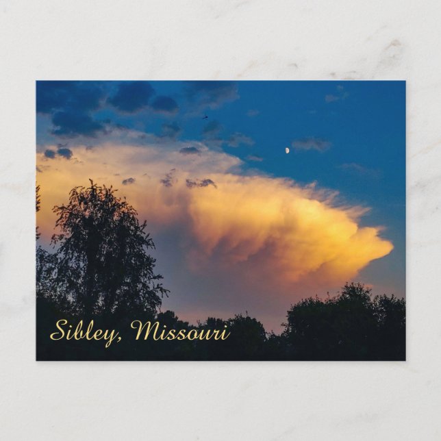 Moon over Storm Cloud Postcard (Front)