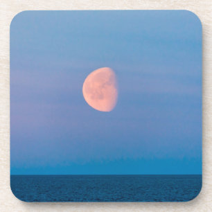 Moon Over the Bering Sea Russia Far East Coaster