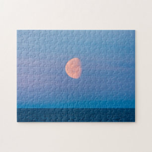 Moon Over the Bering Sea   Russia Far East Jigsaw Puzzle