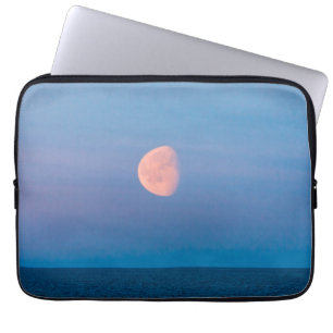 Moon Over the Bering Sea Russia Far East Laptop Sleeve