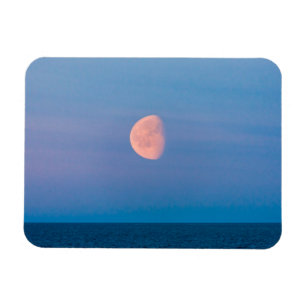 Moon Over the Bering Sea Russia Far East Magnet