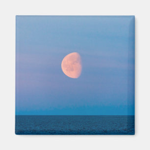 Moon Over the Bering Sea Russia Far East Magnet