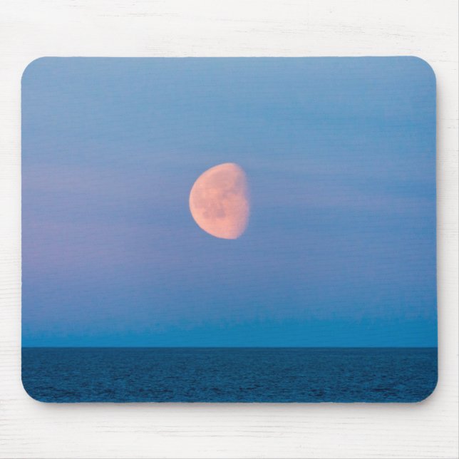 Moon Over the Bering Sea | Russia Far East Mouse Pad (Front)