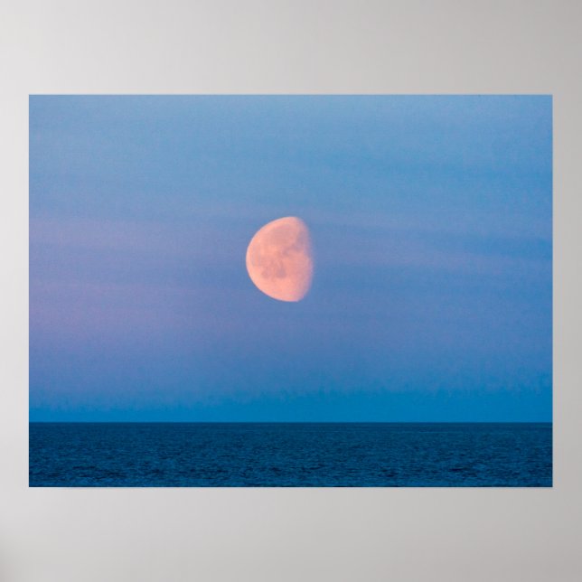 Moon Over the Bering Sea | Russia Far East Poster (Front)