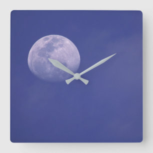 Moon Over the Galapagos Islands, Ecuador Square Wall Clock