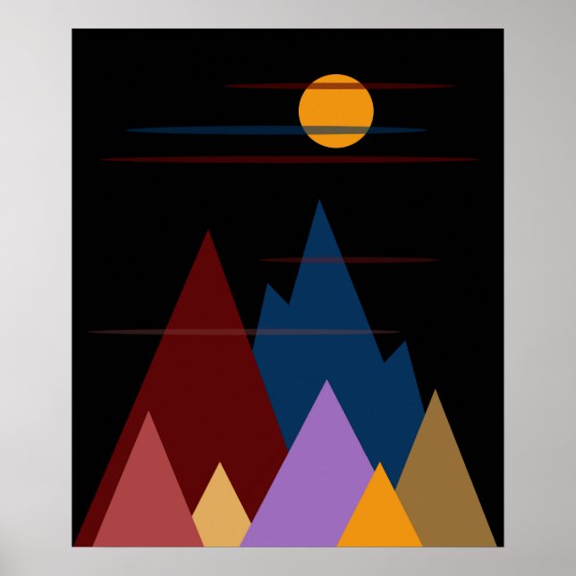 Moon Over The Mountains #2 Poster (Front)