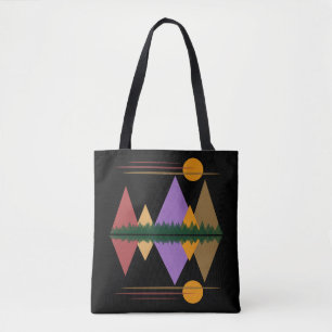Moon Over The Mountains #4 Tote Bag