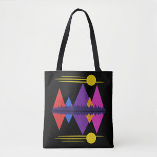 Moon Over The Mountains #5 Tote Bag