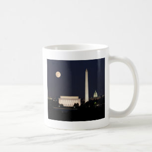 Moon over Washington DC Coffee Mug