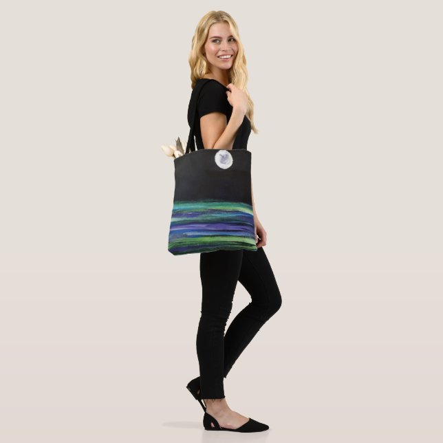 Moon over water - artwork tote bag (On Model)