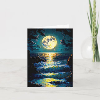 Moon Over Water Card