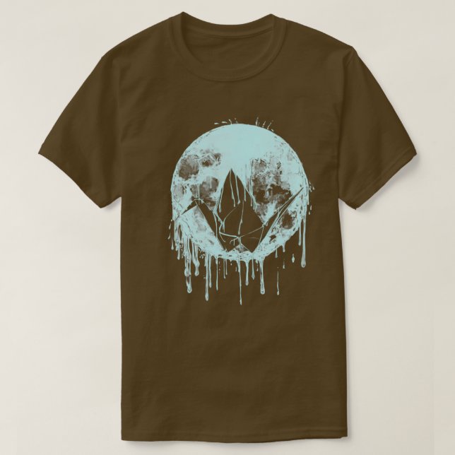 Moon Painted Paper Crane T-Shirt (Design Front)