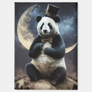 Moon Panda Bear Magnet