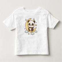 Moon Panda – Cute Panda Sitting on Crescent