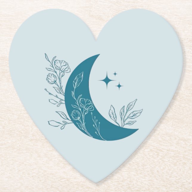 Moon Paper Coaster (Front)