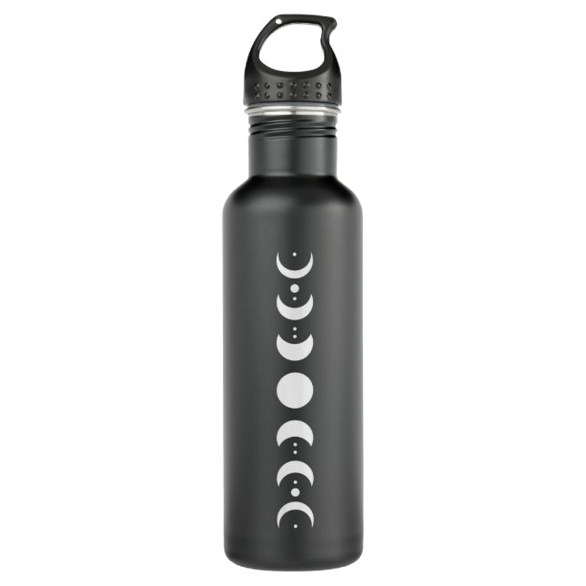 Moon Phase Cycle Phases Of The Moon Astronomy Star 710 Ml Water Bottle (Front)