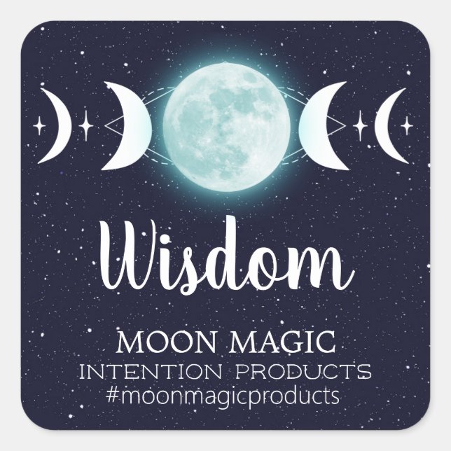 Moon Phase Intention Candle Labels (Front)