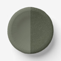 Moon Phase Moss Green Paper Plate – Customisable