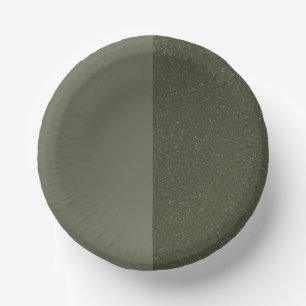 Moon Phase Moss Green Paper Plate – Customisable