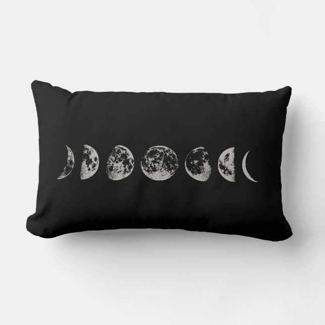 Moon Phase Throw Lumbar Pillow (Front)