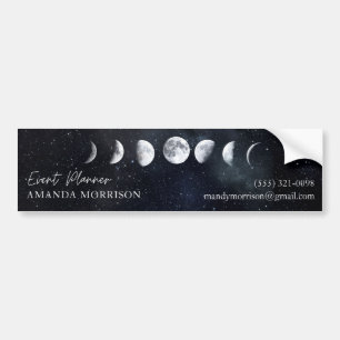 Moon Phases Celestial Event Planner  Bumper Sticke Bumper Sticker