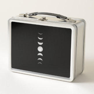 Moon Phases Cool Astronomy Metal Lunch Box