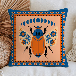 Moon Phases Evil Eyes Floral Beetle Insect Cushion
