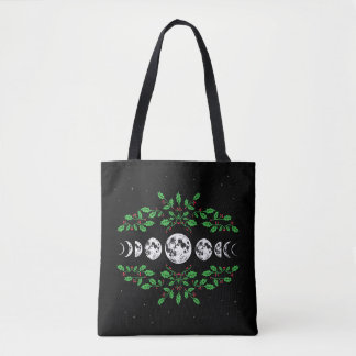 Moon phases garden tote bag