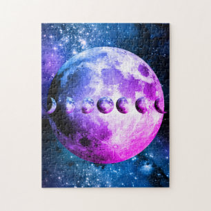 Moon Phases & Glowing Stars of The Universe Jigsaw Puzzle