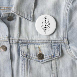 moon phases lunar eclipse 6 cm round badge
