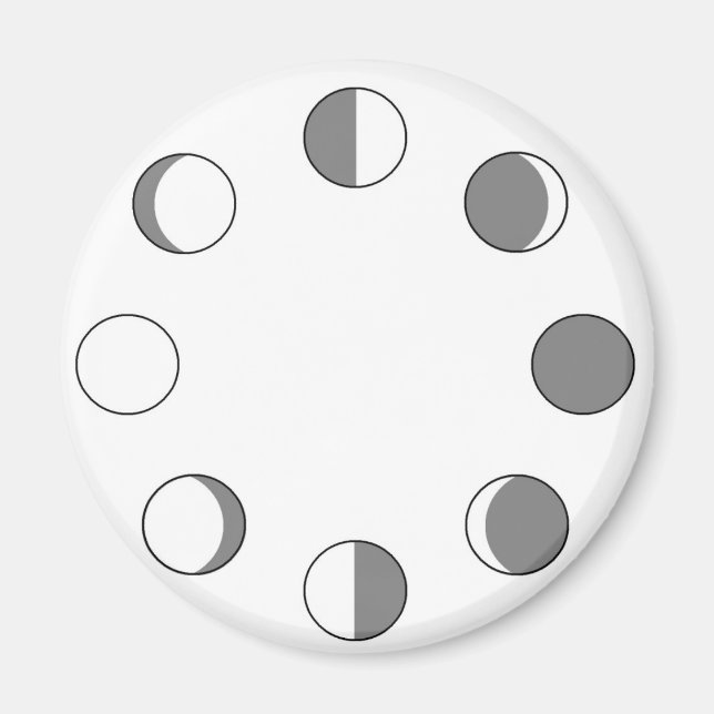 MOON PHASES MAGNET (Front)