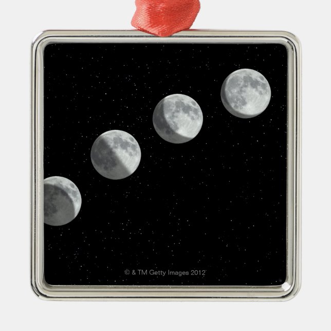 Moon phases metal ornament (Front)