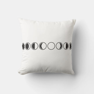 Moon Phases Minimalist Line Art Cushion