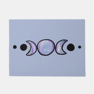 Moon Phases MoonChild art purple Doormat