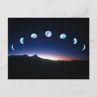 Moon Phases Postcard