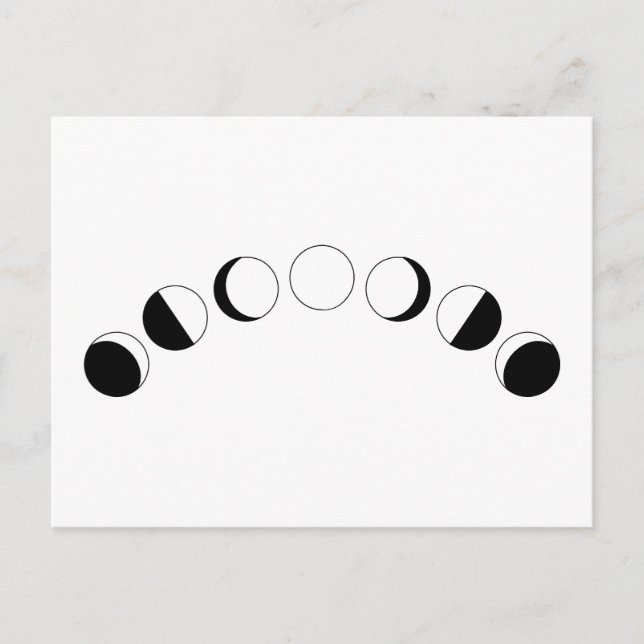 Moon Phases Postcard (Front)